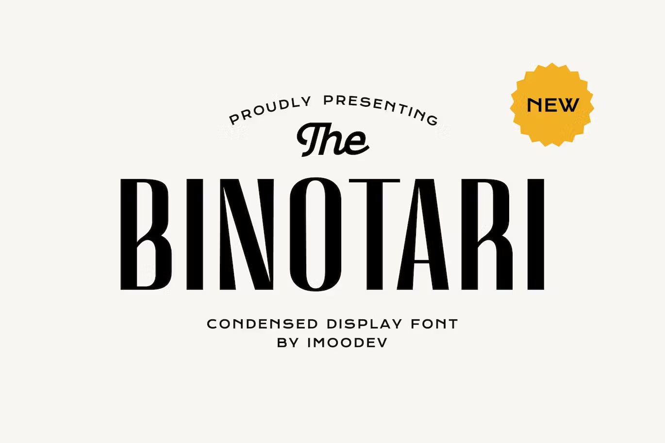 Binotari - Condensed Font