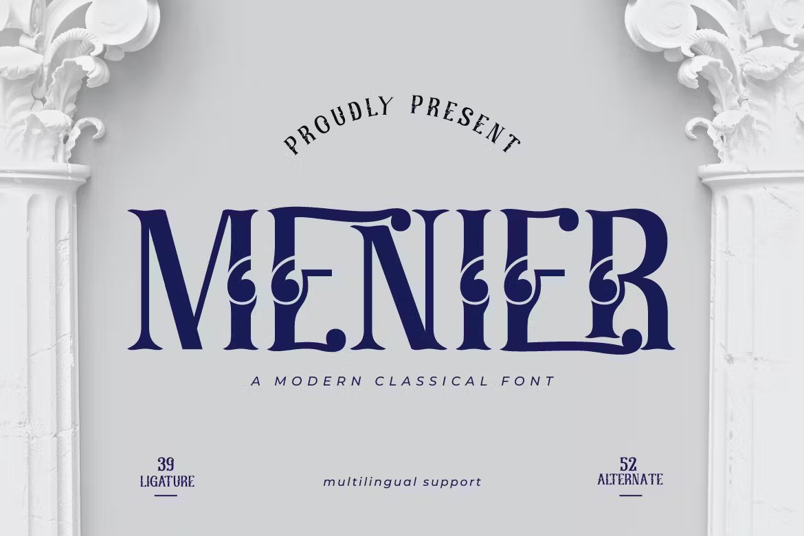 Menier | Retro Condensed Font