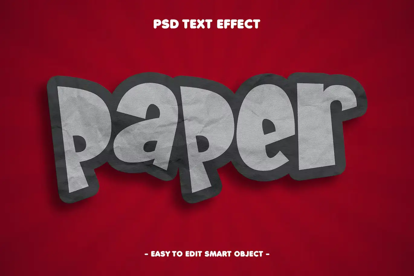 Paper PSD Layer Style Text Effect