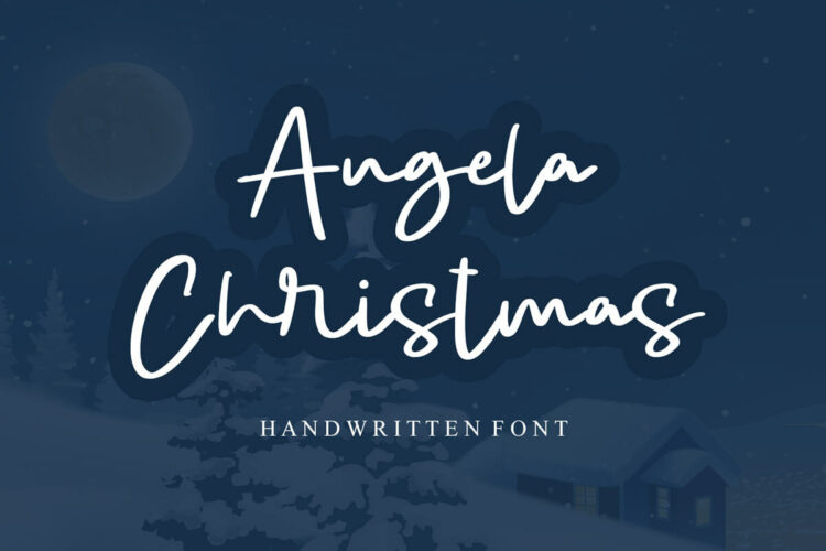 Angela Christmas Handwritten Font