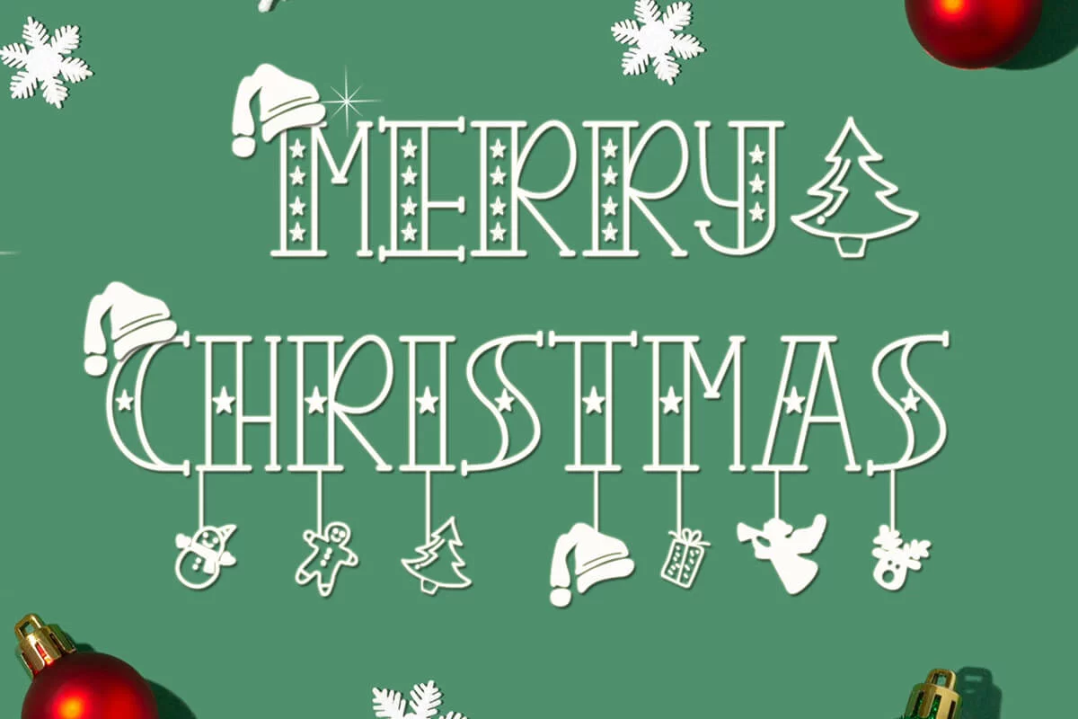 Christmas Craft Display Font Preview 1