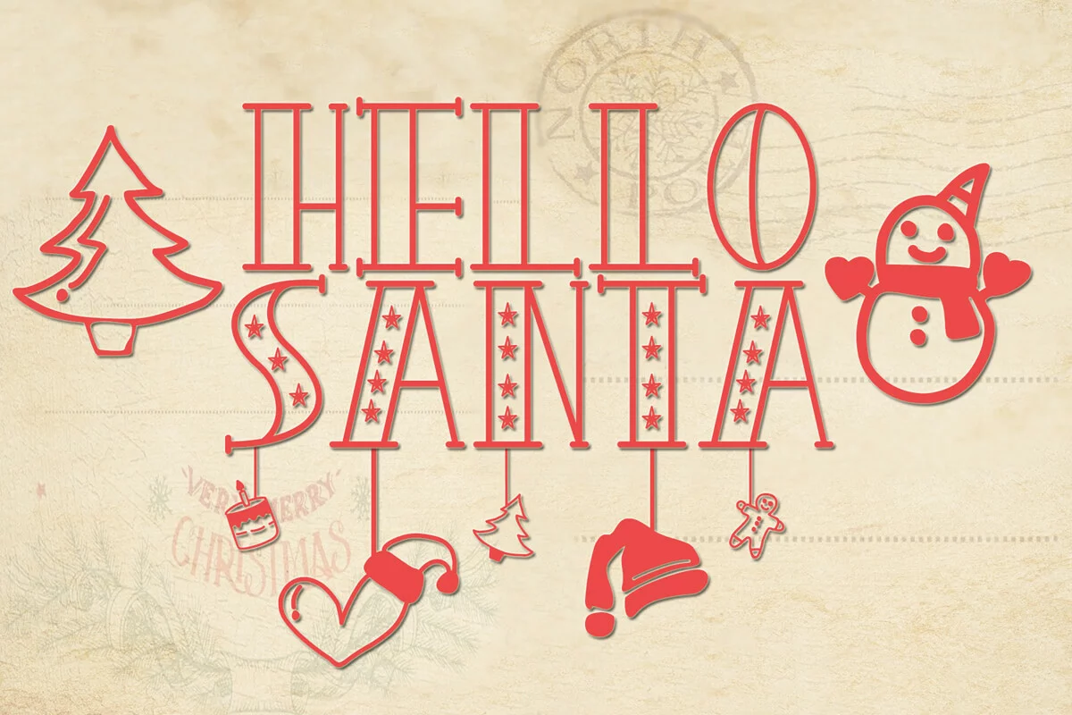 Christmas Craft Display Font Preview 2