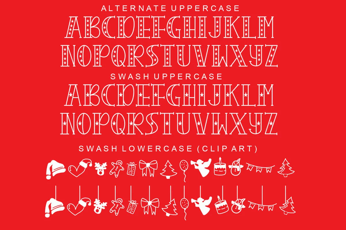 Christmas Craft Display Font Preview 5
