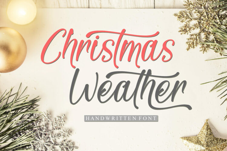 Christmas Weather Script Font Feature Image