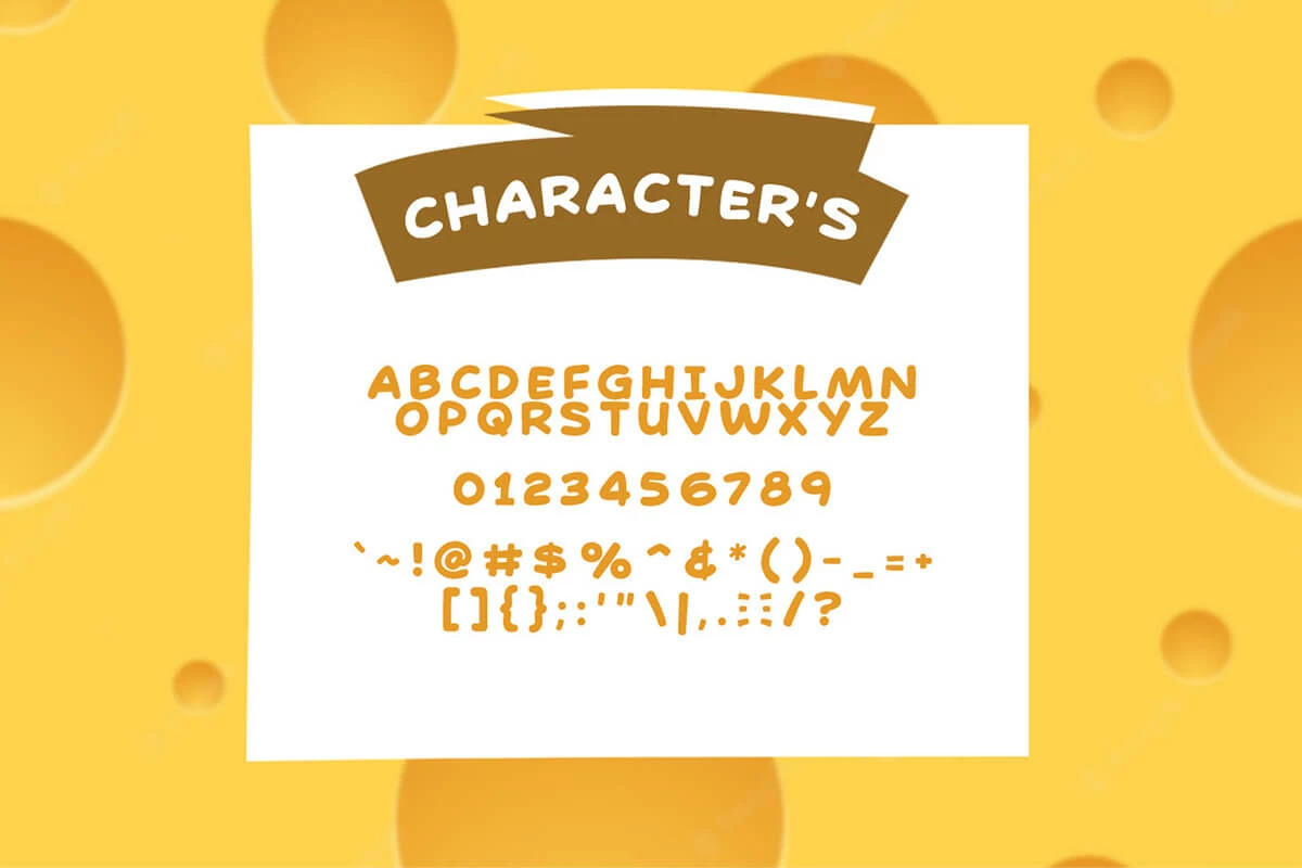 Comic Cheese Handmade Font Preview 3