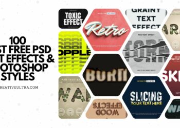 100 Best Free PSD Text Effects & Photoshop Styles