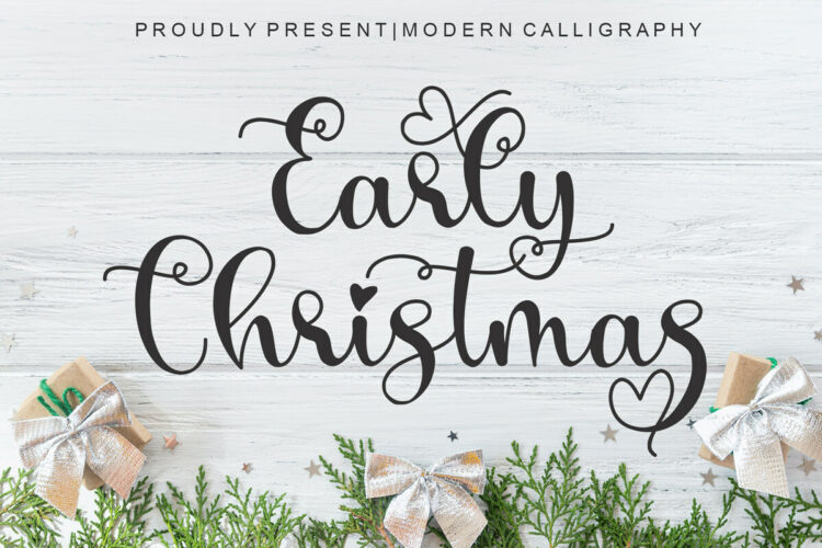Early Christmas Script Font Feature Image