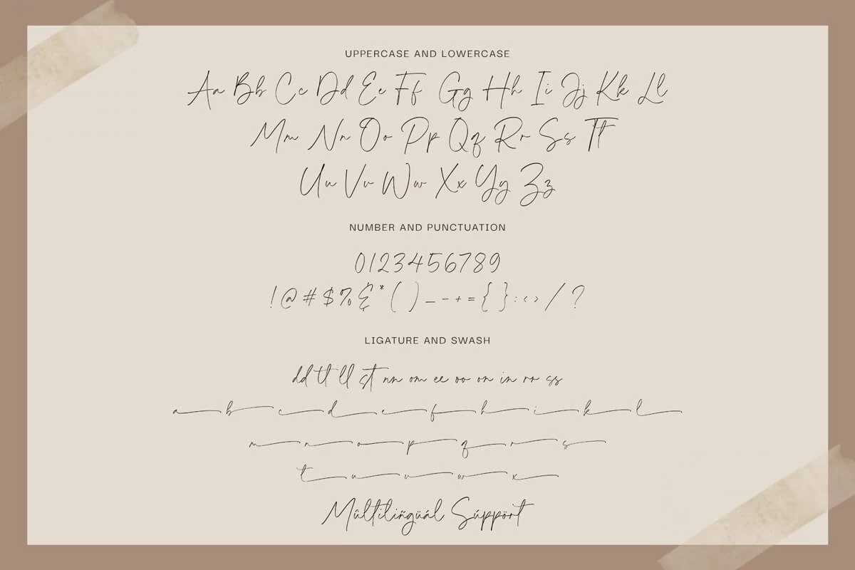 Fashioniqa Script Font Preview 5