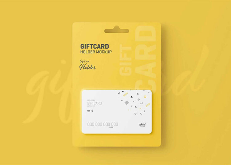 Gift Card Holder Mockup Feature Image