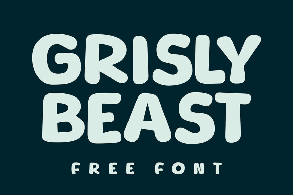 Grisly Beast Display Font Feature Image