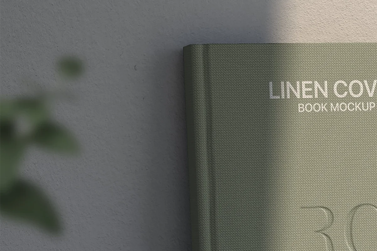 Linen Book Mockup Preview Image 2