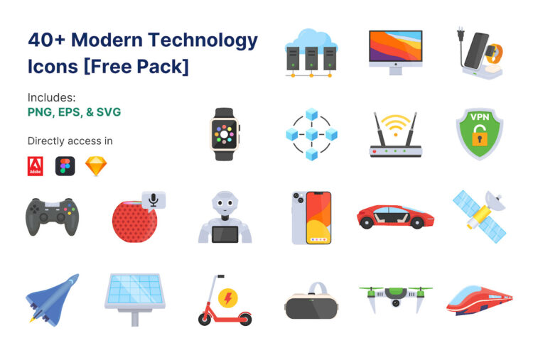 Modern Technology Icons Feature Image