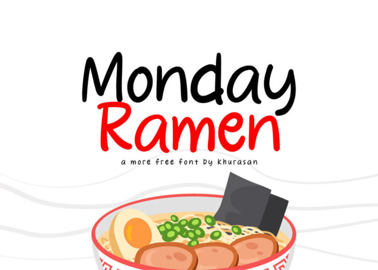 Monday Ramen Handmade Font Feature Image