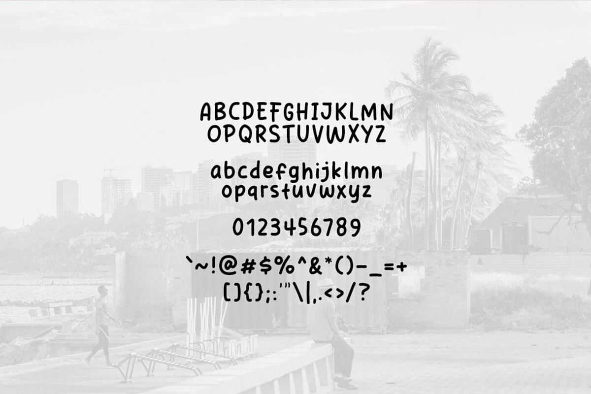 Mueda City Display Font Preview 3
