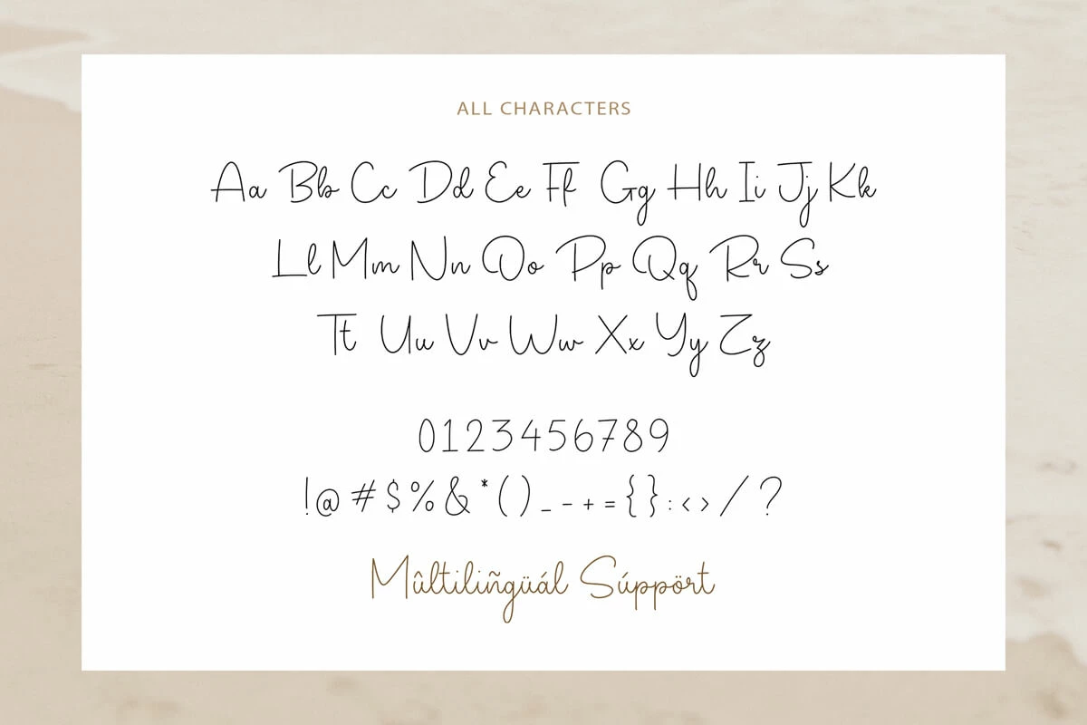 Natalia Signature Handwritten Font Preview 4