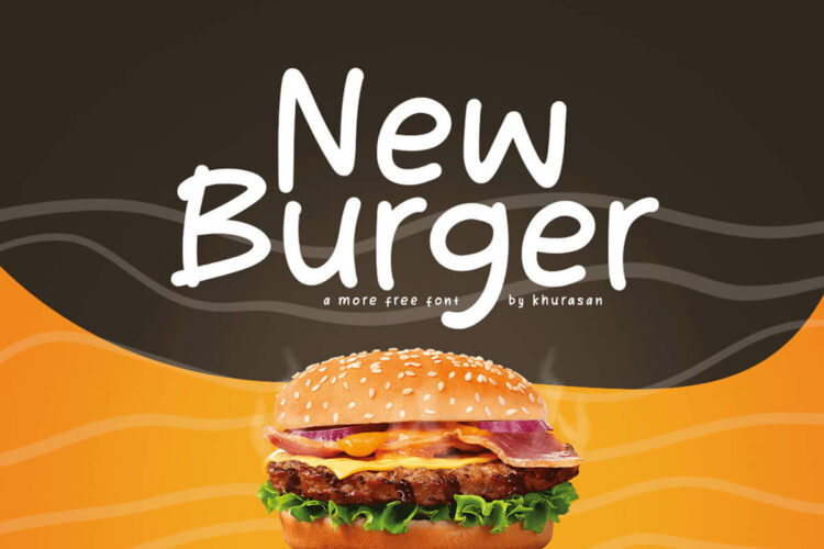 New Burger Handwriting Font Feature Image