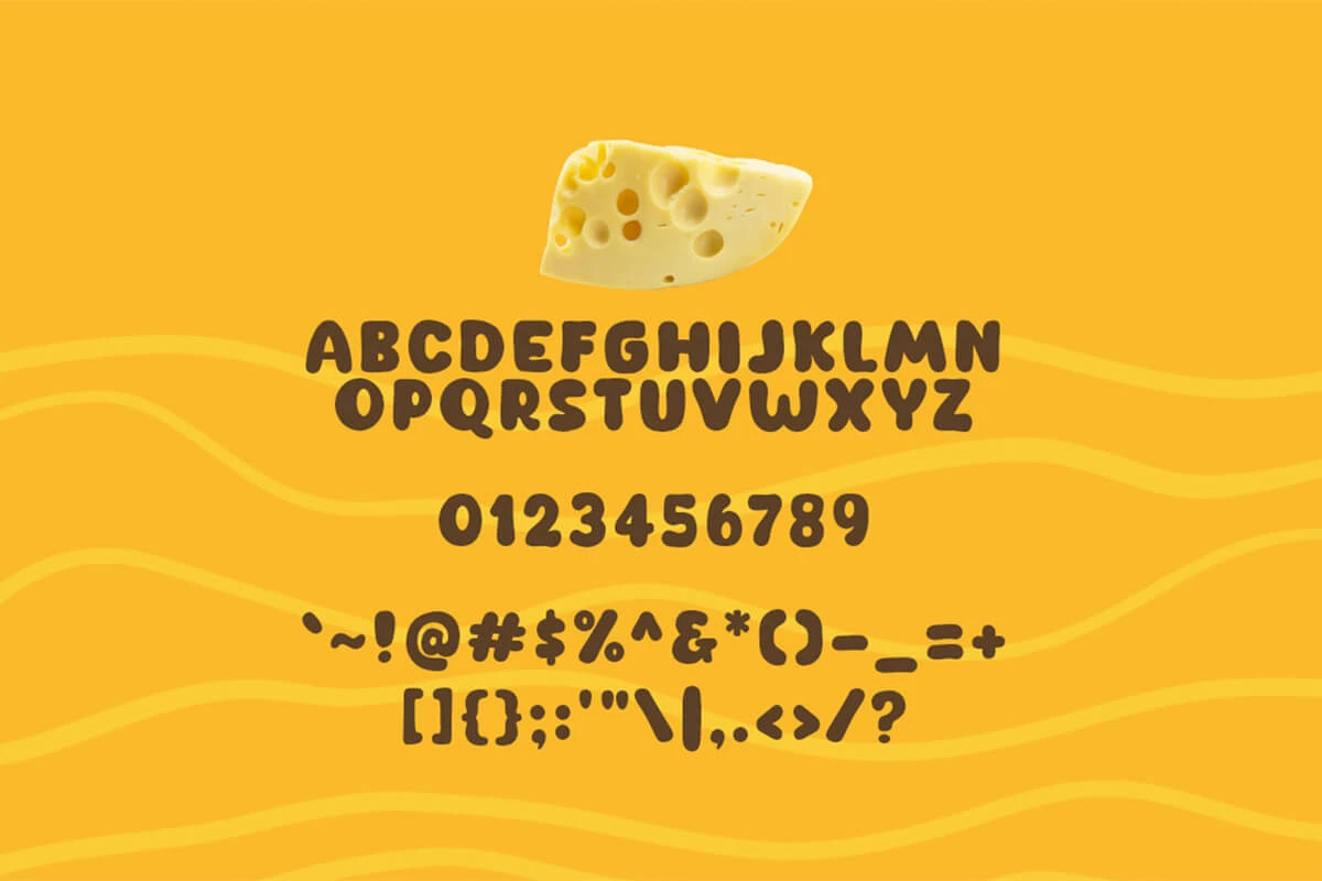 New Cheese Display Font Preview 3