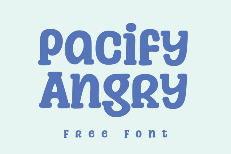 Pacify Angry Display Font Feature Image