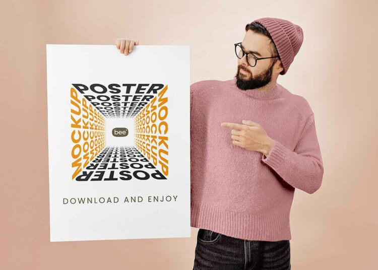 Poster in Hand Mockup Feature Image