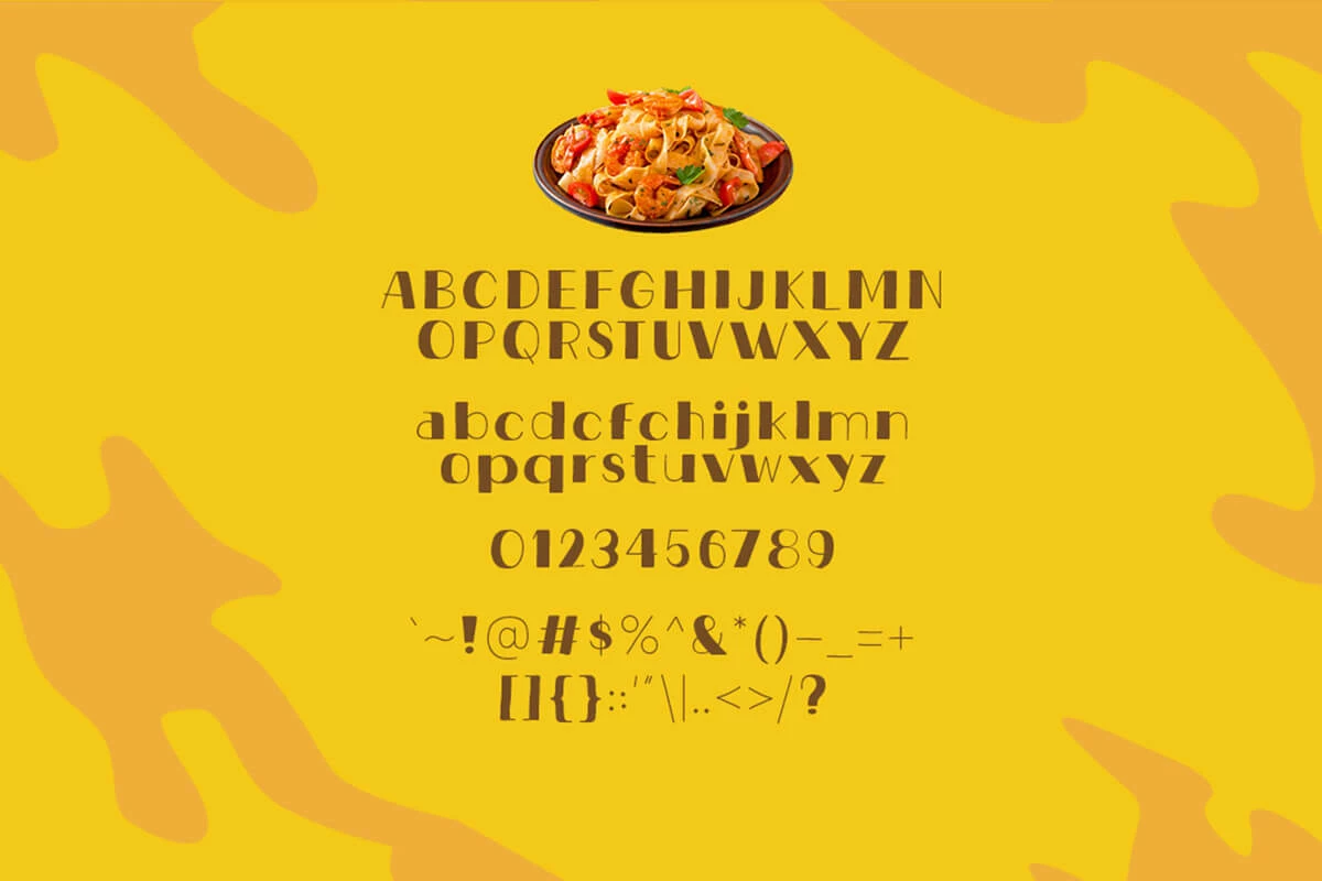 Spicy Pasta Display Font Preview 3