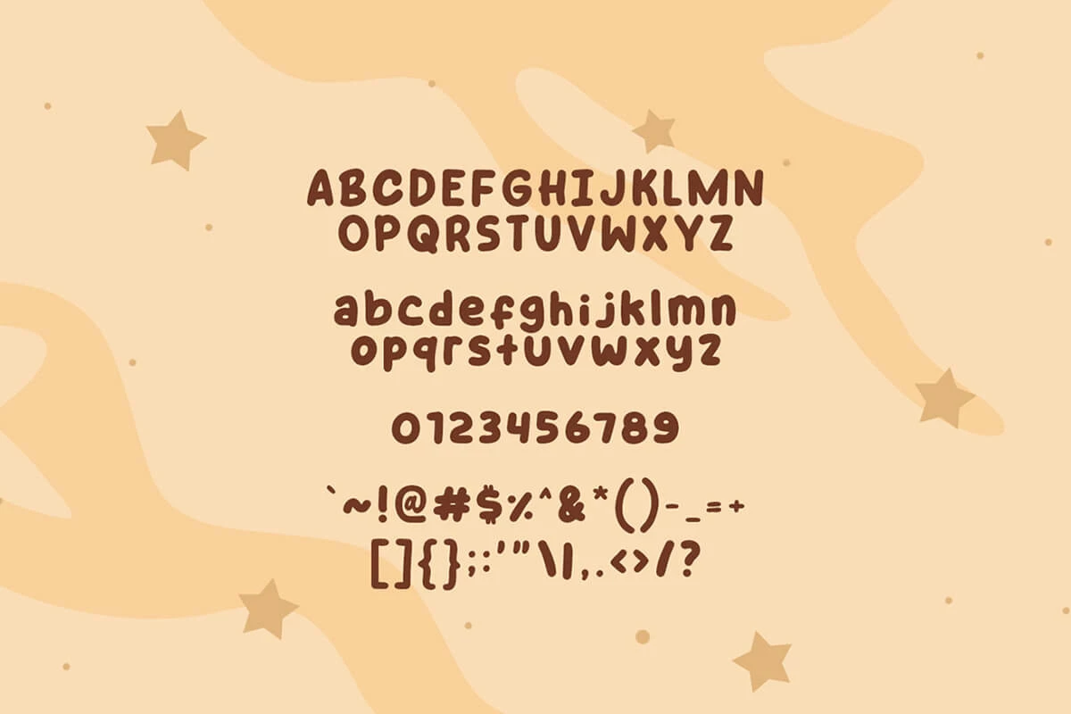 Star Choco Fancy Font Preview 3