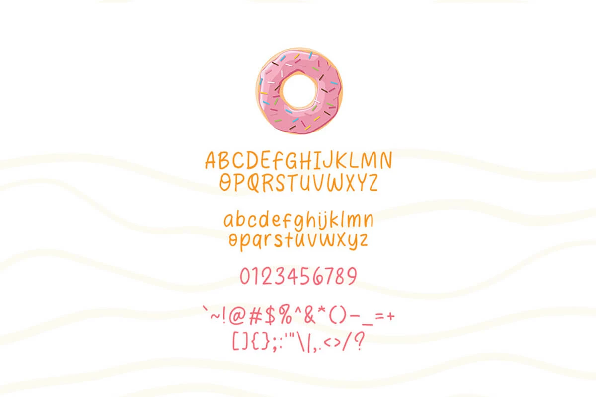 Street Donuts Handmade Font Preview 3