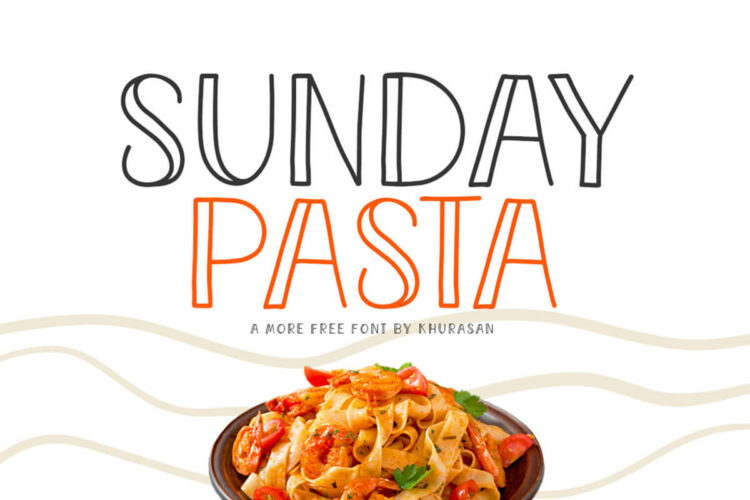 Sunday Pasta Font