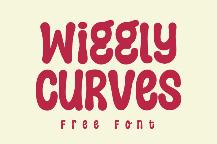Wiggly Curves Display Font Feature Image