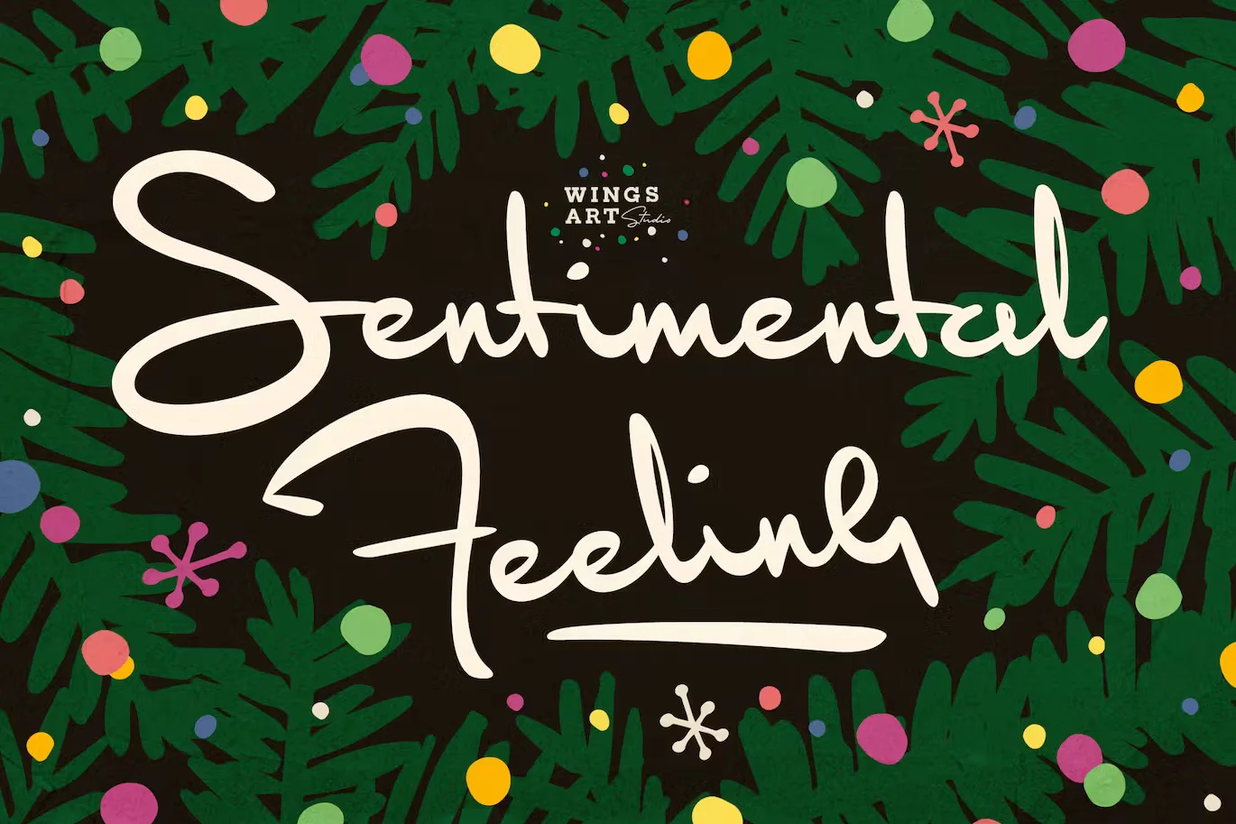 Sentimental Feeling - Christmas Font