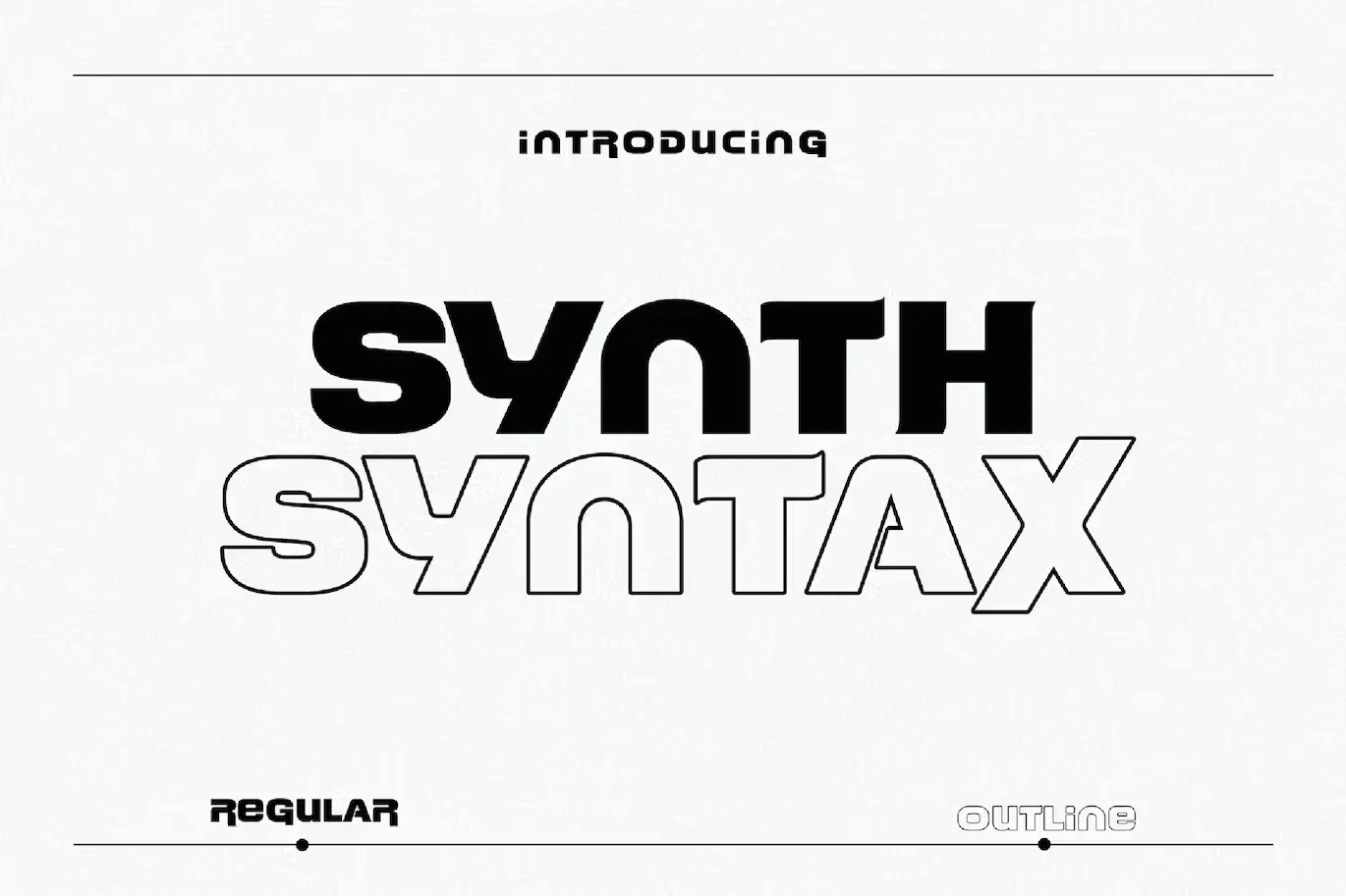 SynthSyntax - Streetwear Typeface