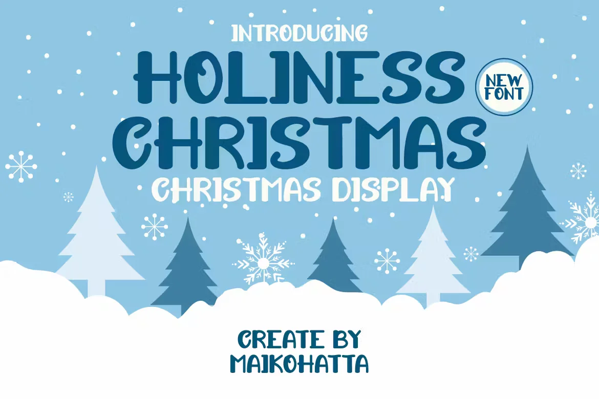 Holiness Christmas- Christmas Display Font