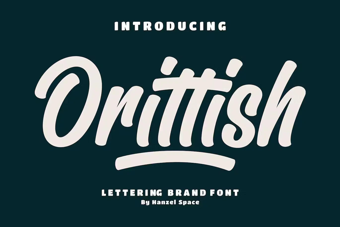 Orittish | Lettering Brand Font
