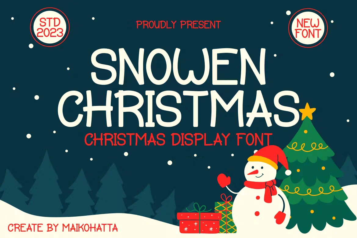 Snowen Christmas - Christmas Display Font