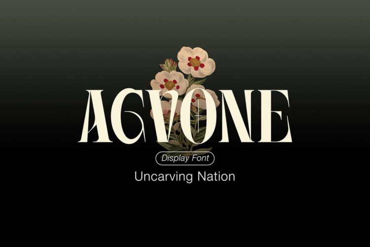 Agvone Display Font