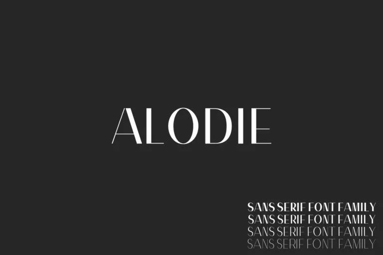 Alodie Sans Serif Font Family