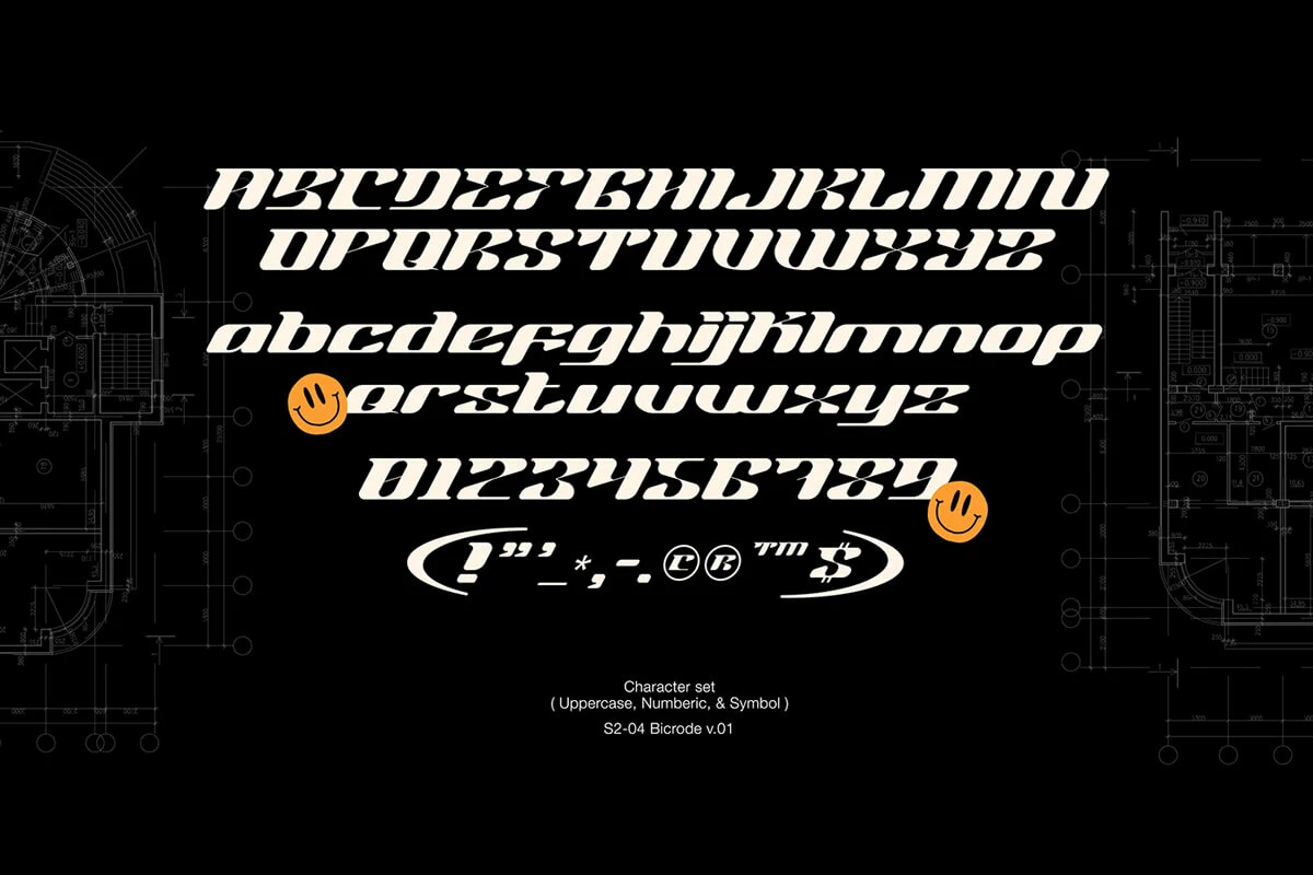 Bicrode Display Font Preview 3