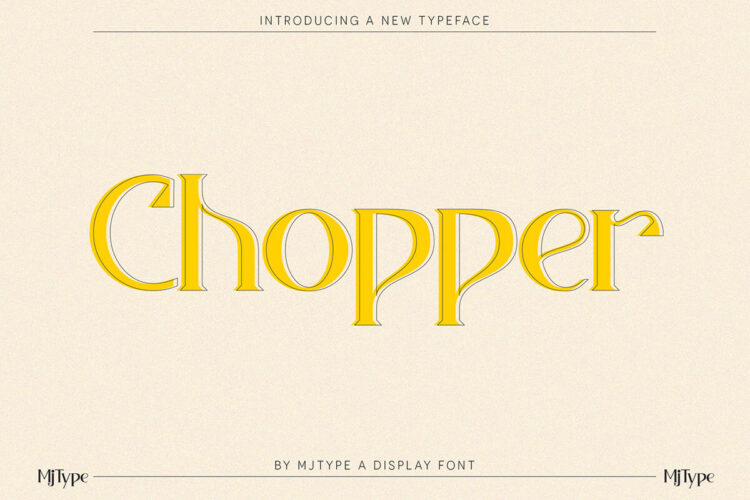 Chopper Display Font