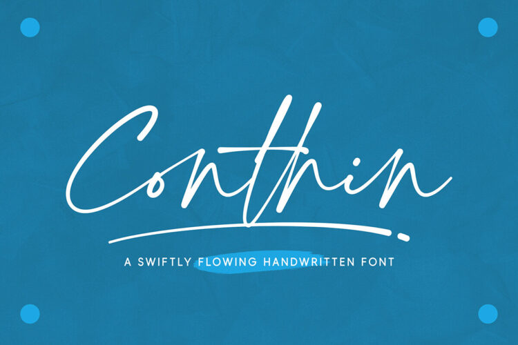 Conthin Handwritten Font