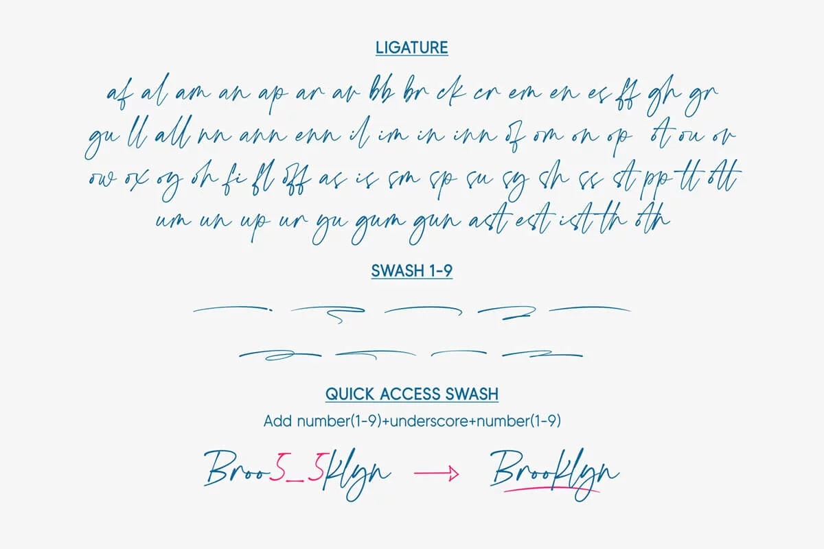Conthin Handwritten Font Preview 5