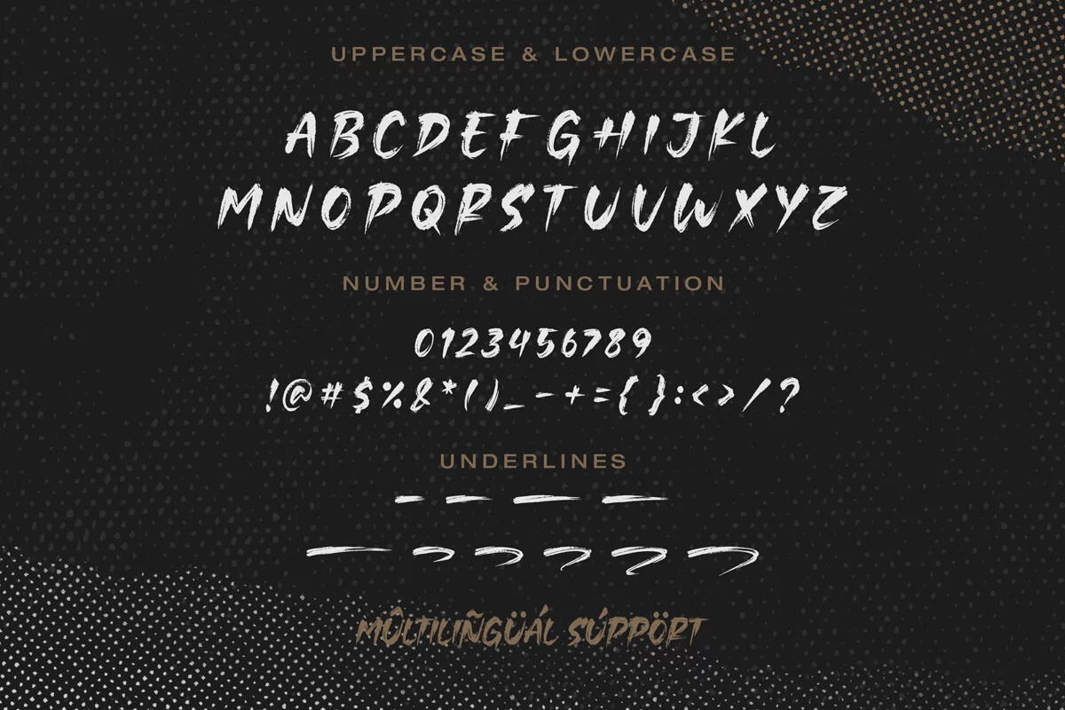 Crowned Brush Font Preview 4