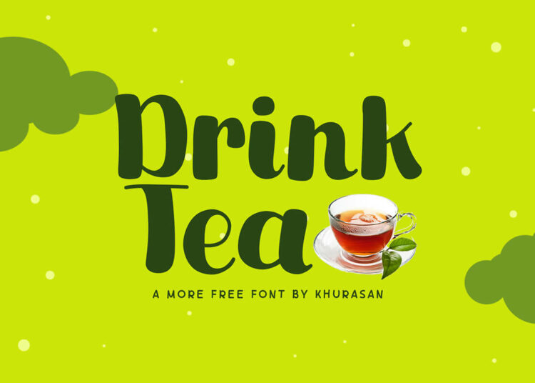 Drink Tea Display Font Feature Image