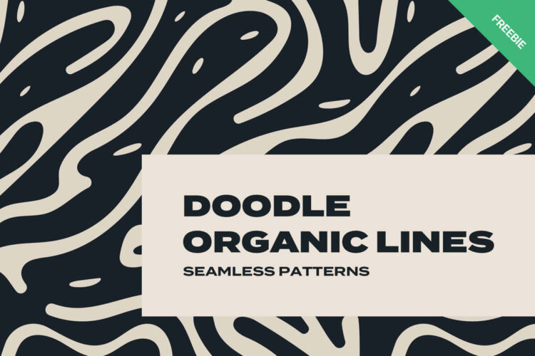 Doodle Organic Line Seamless Patterns Feature Image