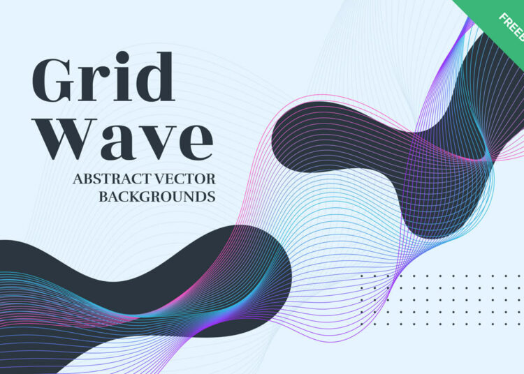 Flat Splash and Grid Wave Backgrounds Feature Image