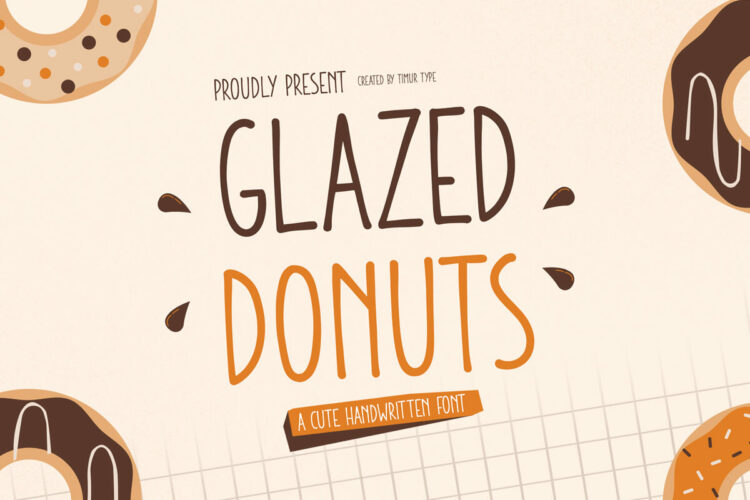 Glazed Donuts Handwriting Font Feature Image