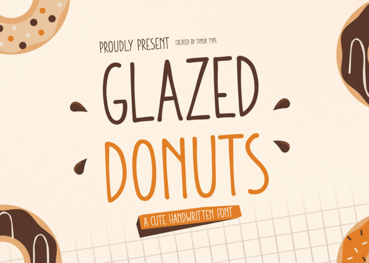 Glazed Donuts Handwriting Font Feature Image