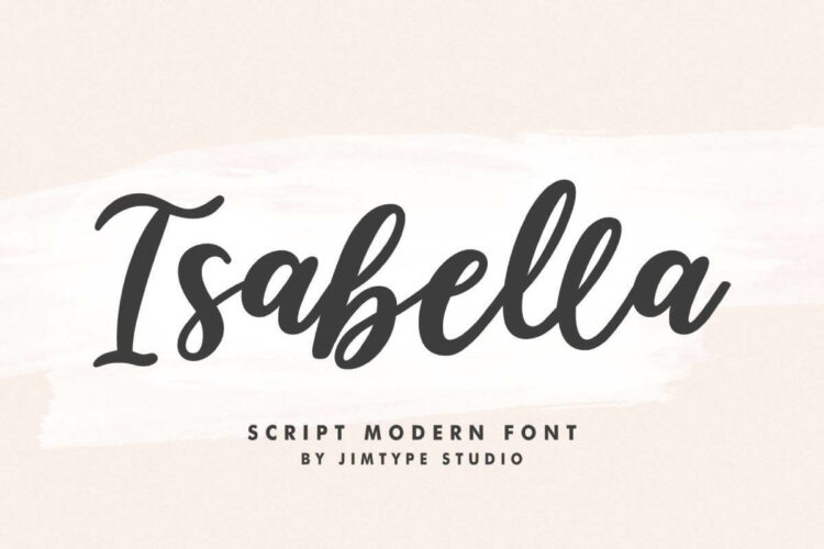 Isabella Script Font Feature Image