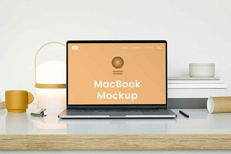 MacBook Front View Mockup Feature Image