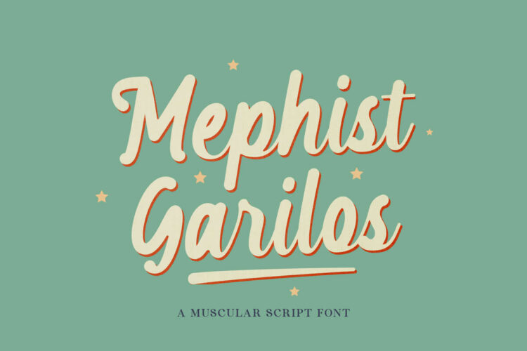 Mephist Garilos Script Font Feature Image