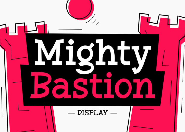 Mighty Bastion Display Font