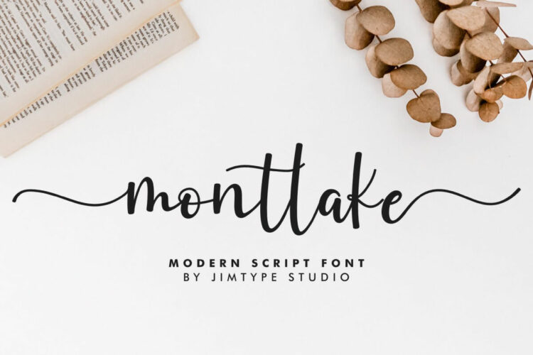 Montlake Script Font Feature Image
